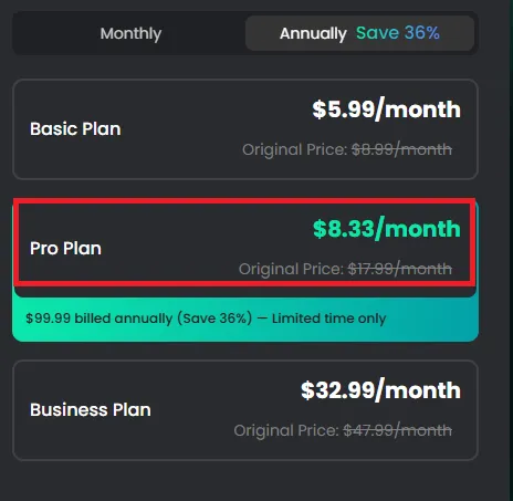 Finevoice 36% off offer